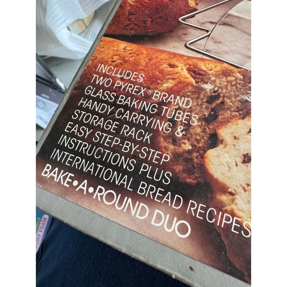 Corning Culinaria‎ Bake Around Duo Bread Baker Glass Tubes Set In Box